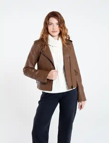 Chaqueta Perissa Mujer Café Bisonte Medio Talla S Naf Naf