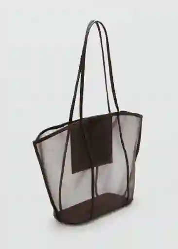 Bolso M Dalsi Chocolate Talla 99 Mujer Mango