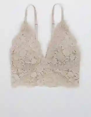 American Eagle Bralette Country Plunge Satín Suave Small 3151