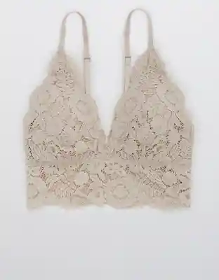 American Eagle Bralette Country Plunge Satín Suave Small 3151