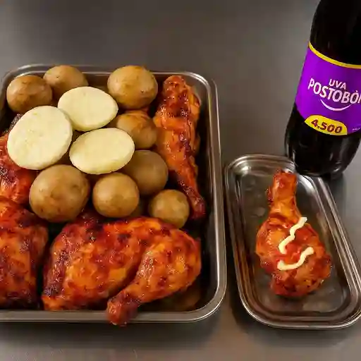 Pollo asado en combo