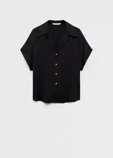 Camisa Sassa Negro Talla XL Mujer Mango