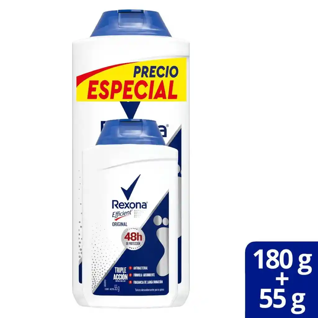 Rexona Deo Efficient Pol Pac 180gr+55gr