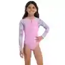 Vestido Baño Manga Larga Fractal Boom Junior Femenino 8 Speedo