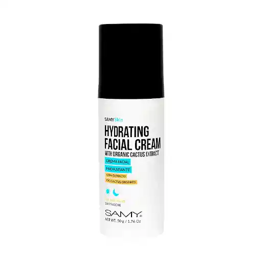 Crema Facial Samy Hidratante Con Extracto de Cactus Organico Frasco
