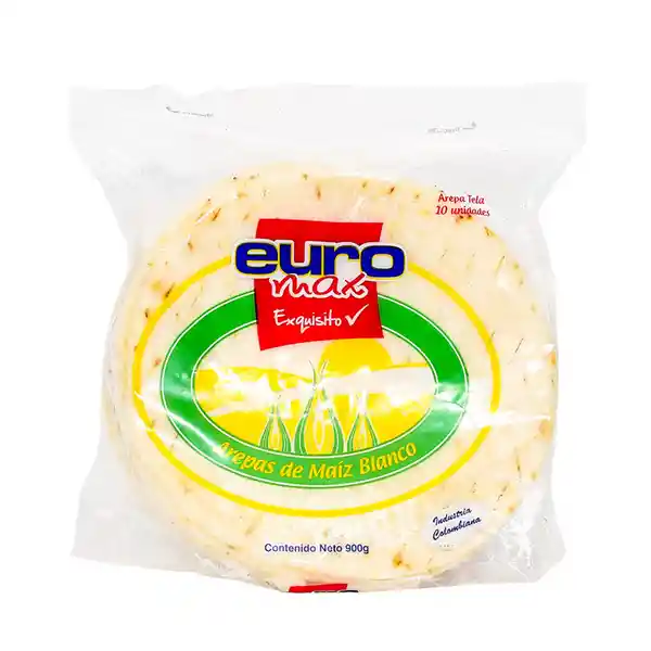 Euromax Arepas de Maíz Blanco Tela Grande