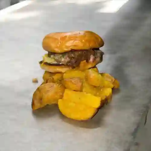 Hamburguesa Clásica Papas