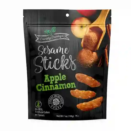 Crunchy Crawings Palitos De Ajonjolí Manzana Canela