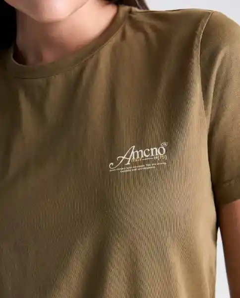 Camiseta Mujer Verde Talla M 609G090_VER190516 Americanino