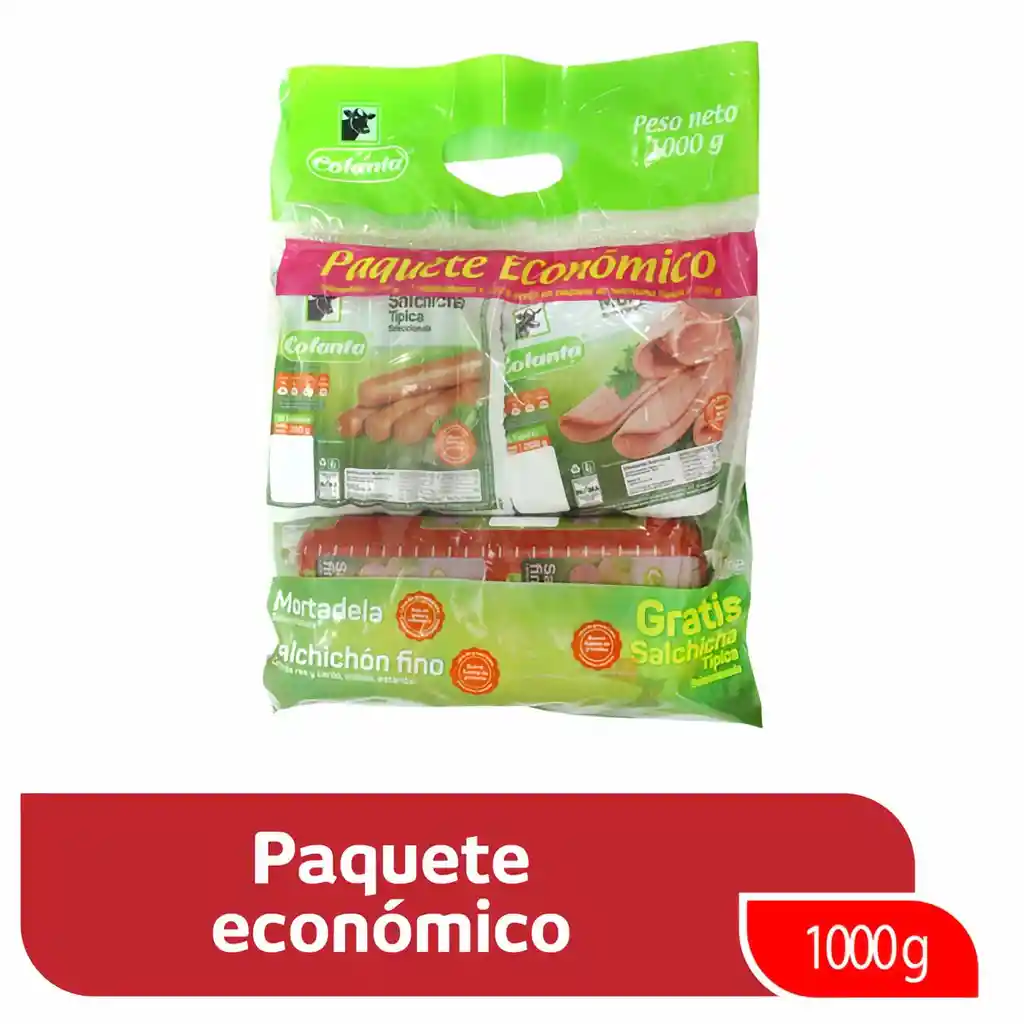 Colanta Paquete Econmico Crnicos X 1.000 G