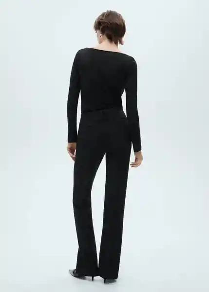 Camiseta Saco Negro Talla M Mujer Mango