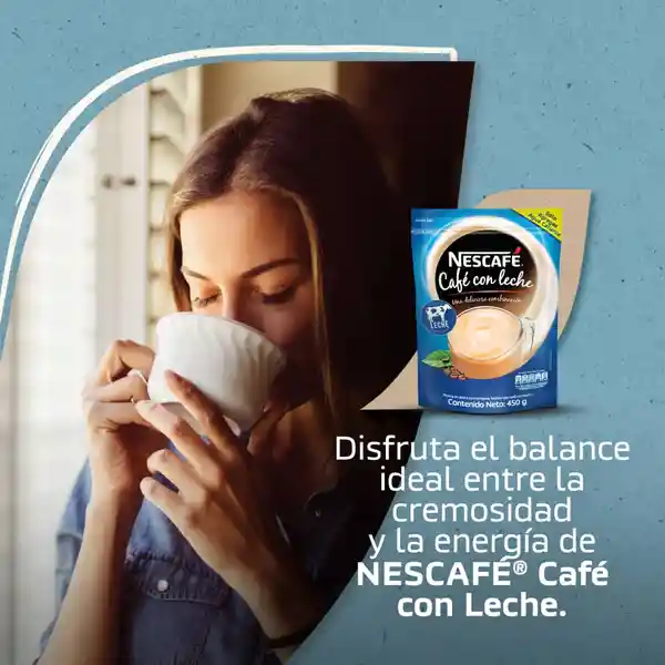 Café con Leche NESCAFÉ soluble x 275g