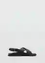Sandalias Romana Negro Talla 43 Hombre Mango