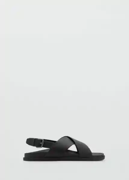 Sandalias Romana Negro Talla 43 Hombre Mango