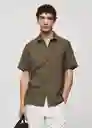 Camisa Ants Khaki Talla S Hombre Mango