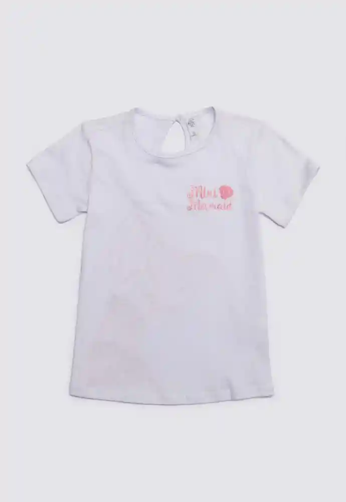 Camiseta Manga Corta 18/24mese-blanco