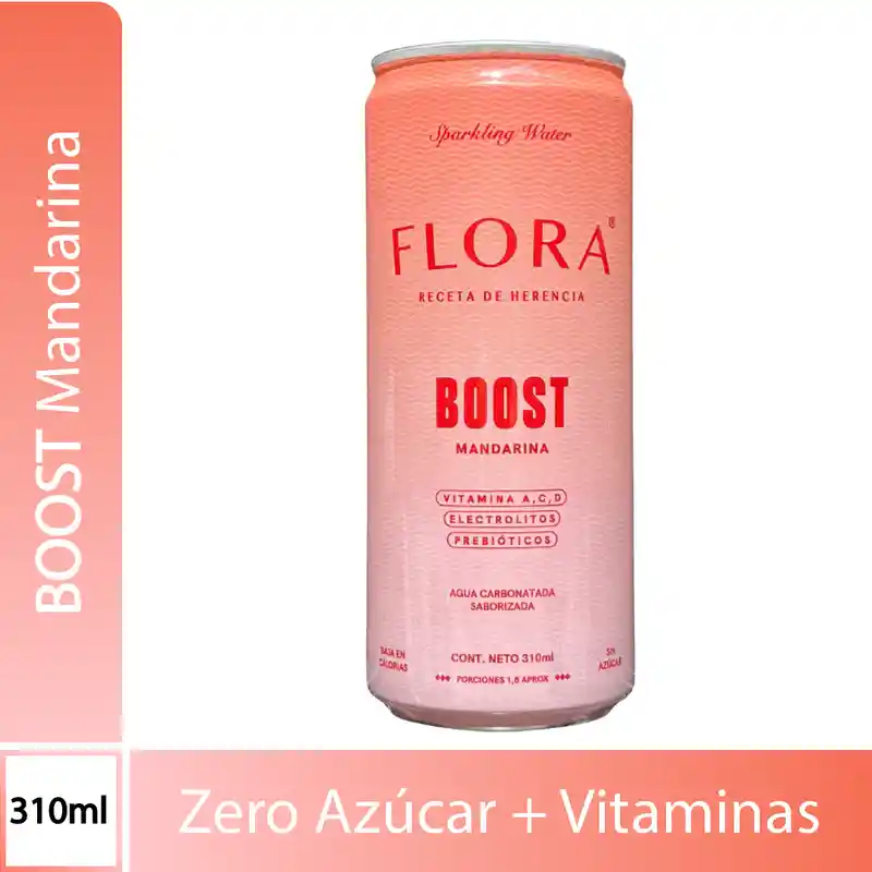 Flora Bebida Gasificada Boost Mandarina