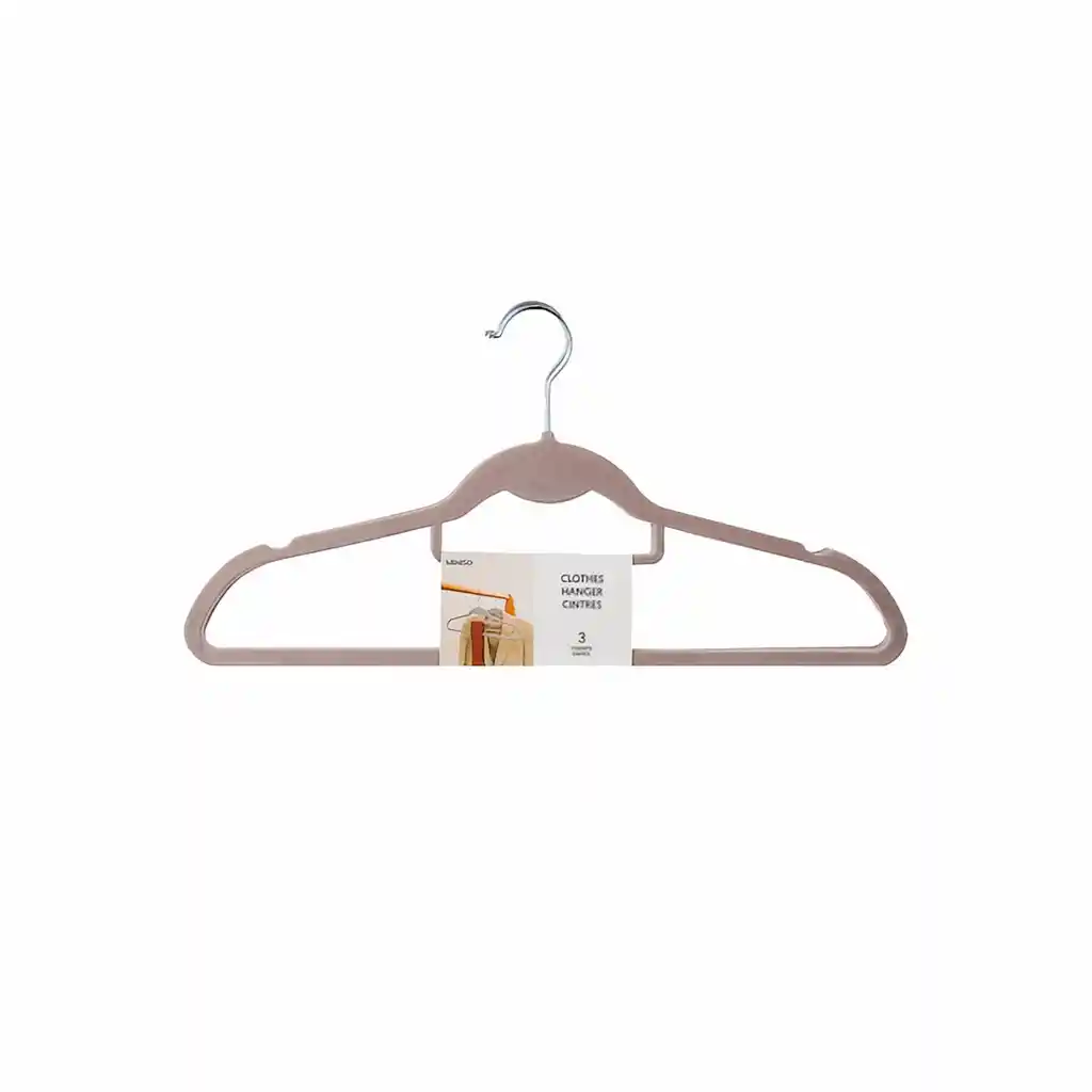 Miniso Set Gancho Para Ropa de Adulto Con Dos Posiciones Gris