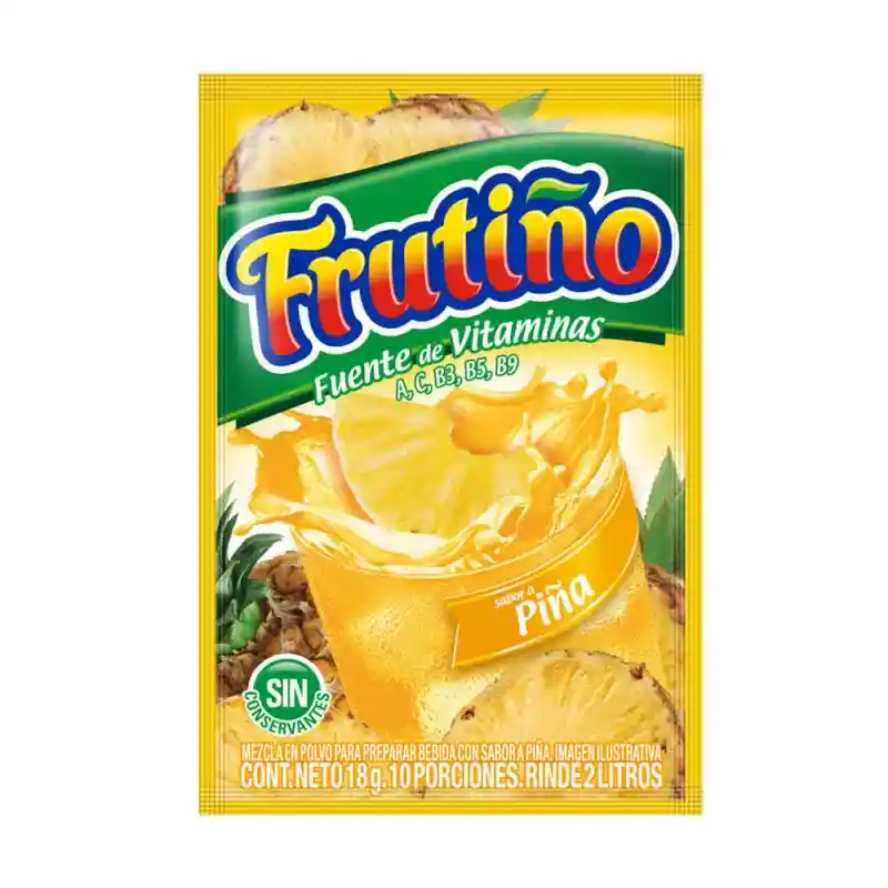 Frutiño Polvo para Preparar Bebida Sabor a Piña