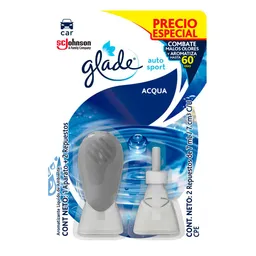 Aromatizante Liquido Ambiente Carro Acqua Glade Ambientador de Carro