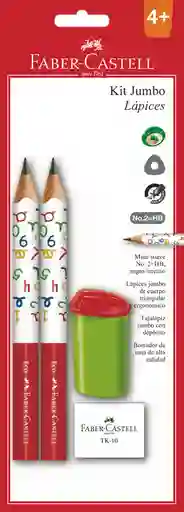 Faber Castell Kit Lapiz Jumbomas Tajalapiz