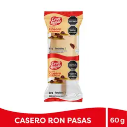 Crem Helado Helado Casero Sabor a Ron con Pasas