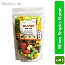Natural Toys Snack Mixto Natural Fibra y Carne Para Perros 200 g