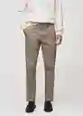 Pantalón Modica Topo Talla 44 Hombre Mango