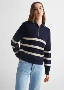 Buzo Jersey Zips Navy Talla 18 Teen Niñas Mango