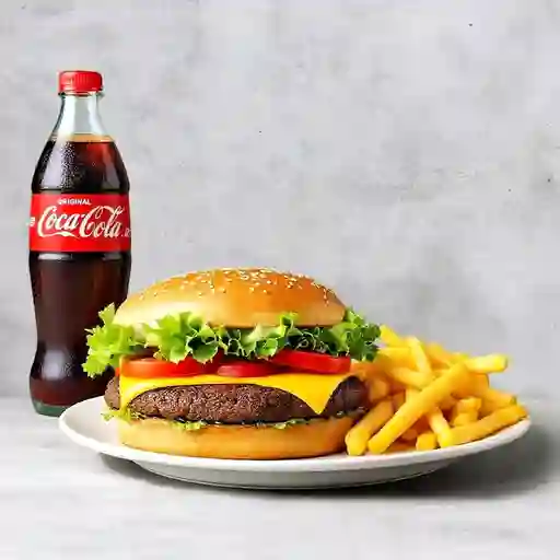 Combo hamburguesa americana y bebida