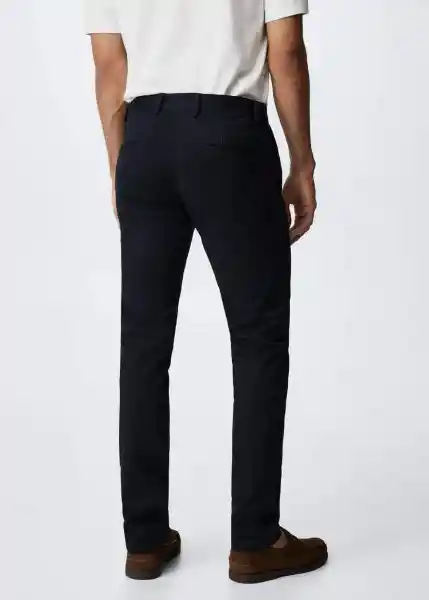 Pantalón Barna Navy Talla 38 Hombre Mango