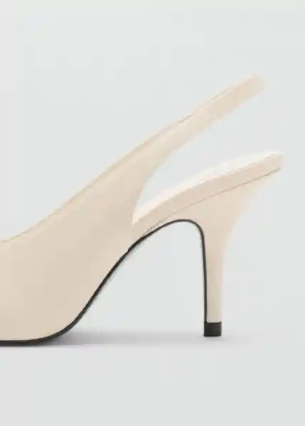 Zapatos Popa Crudo Talla 37 Mujer Mango