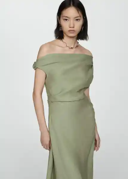 Vestido Laila Caza Talla L Mujer Mango