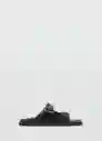 Sandalias Buckle Negro Talla 41 Hombre Mango