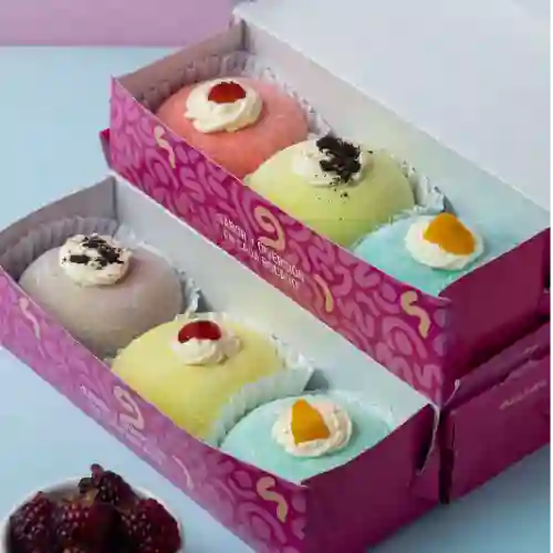 Caja X6 Mochis de Crema 