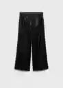 Pantalón Janet Negro Talla 10 Niñas Mango