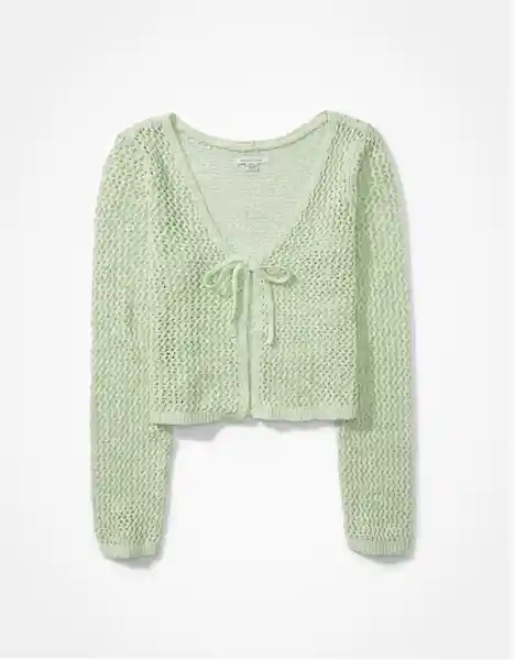 Suéter Tejido Mujer Verde Talla Small American Eagle