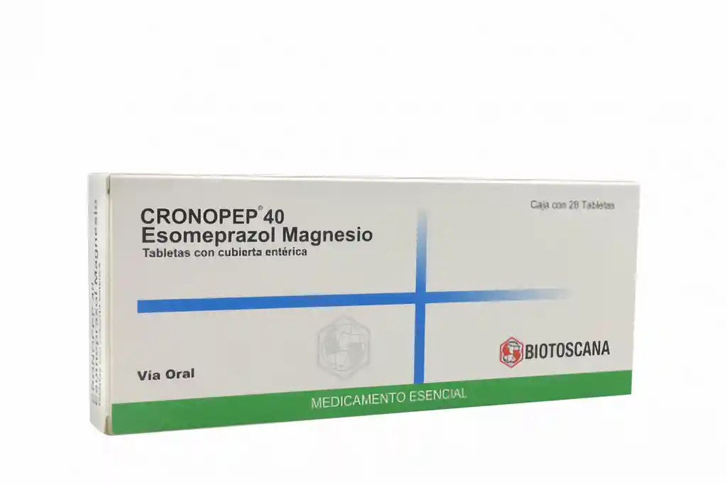 Cronopep Esomeprazol 40 Mg Caja X 28 Tabletas