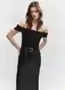 Camiseta Berta-H Negro Talla S Mujer Mango