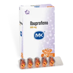 Mk Cápsulas Líquidas Ibuprofeno 800 mg