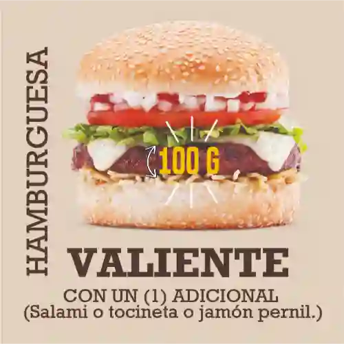 Hamburguesa Valiente 105 G