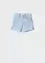 Short Chip Tejano Claro Talla 07 Niñas Mango
