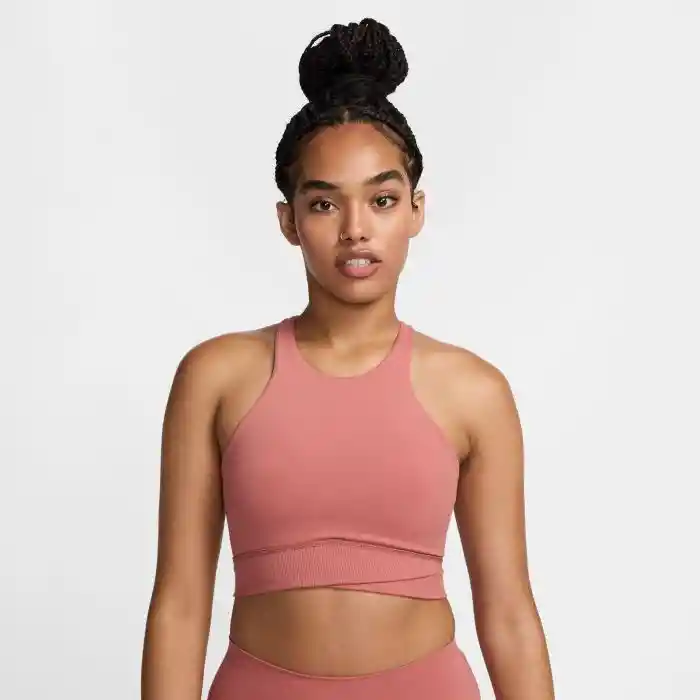 Nike Crop W Nk1 Hn Twist Bra Mujer Rosado XS