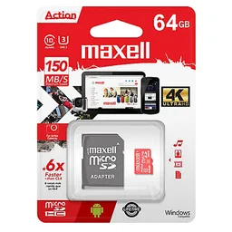 Maxell Memoria Mcsd 64Gb Action Pro Class 10