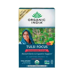Organic India té Herbal Naranja Granada Tulsi Focus