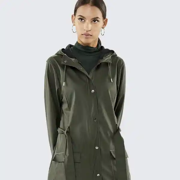 Rains Chaqueta Impermeable Para Mujer Curve Verde S