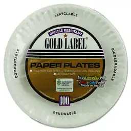 Gold Label Platos de Papel