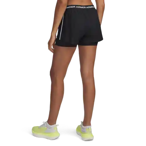 Under Armour Pantaloneta Play Up 2-In-1 Mujer Negro T SM
