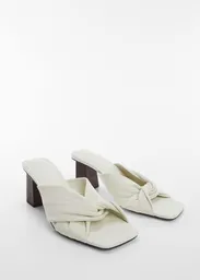 Sandalias Kurku Blanco Talla 38 Mujer Mango