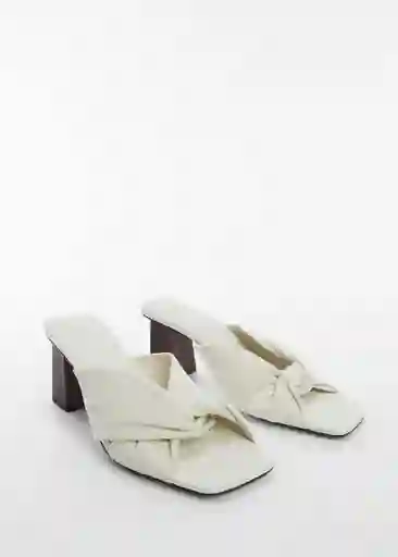 Sandalias Kurku Blanco Talla 38 Mujer Mango